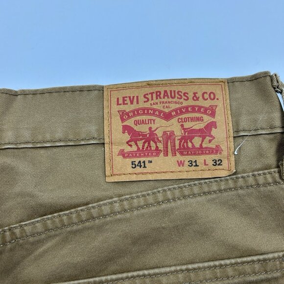Levi's 541 Athletic Taper Men's Gold Stretch Jeans Size 31 x 32 - Picture 9 of 16